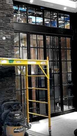 Steel storefront