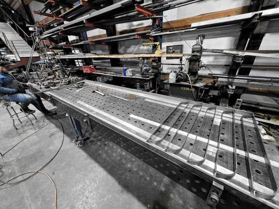 Frames on the long fixture table