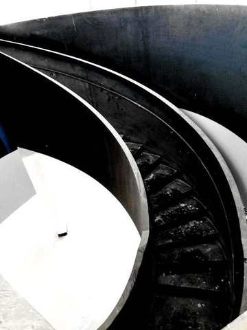Looking down a helical well