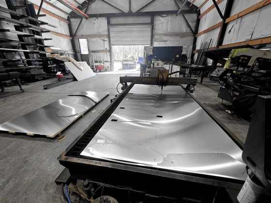 Sheet on the plasma table