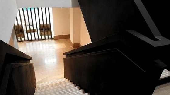 Blackened steel stair, 2017